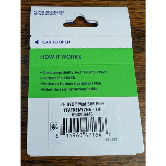 Tracfone 4G Lte 5G+ Nano Micro Standard SIm Card Adapter Activation Kit BYOP - Picture 2 of 2